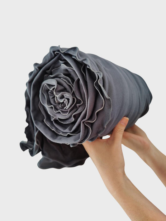 Charcoal Large Swaddle Blanket